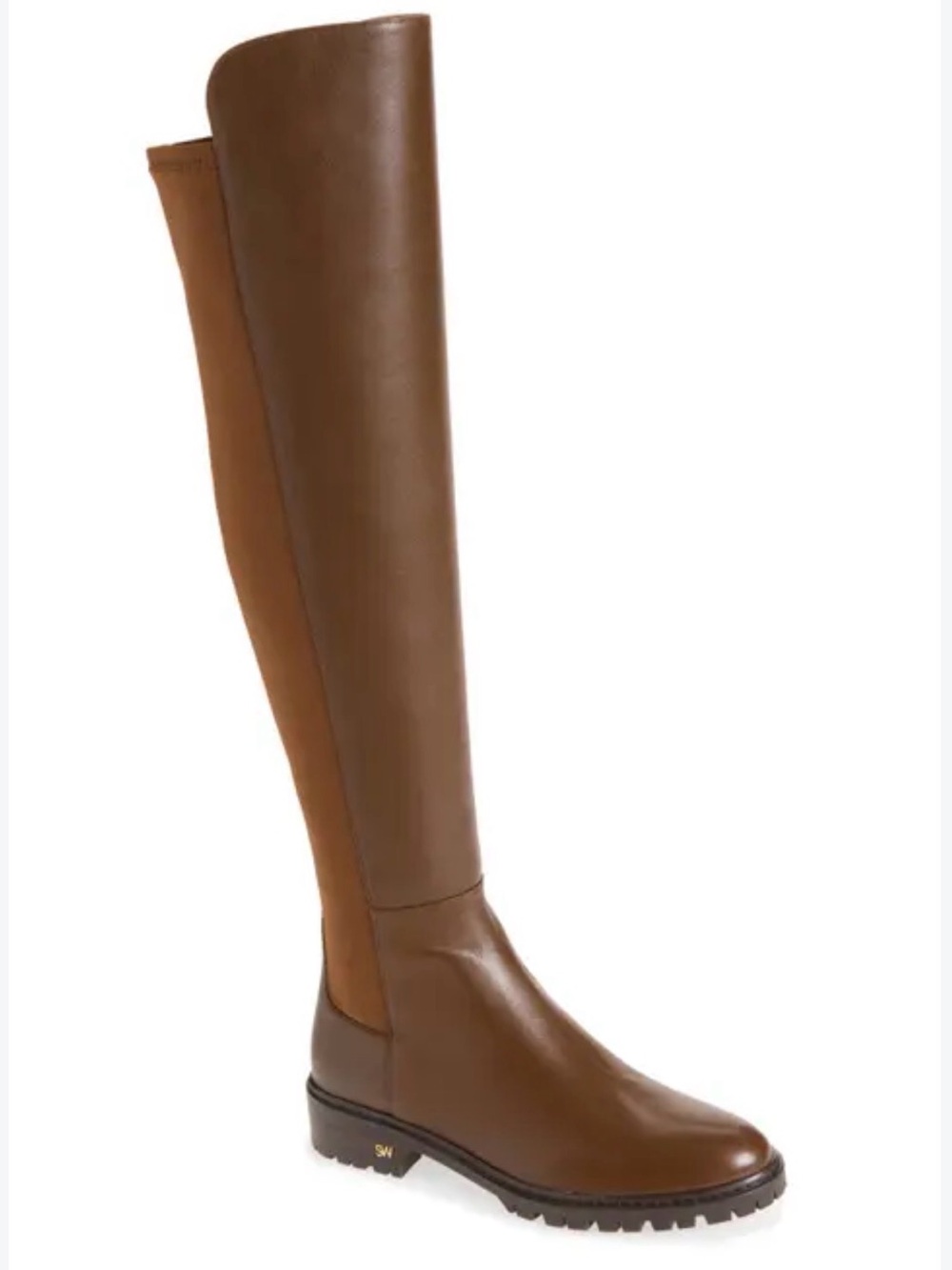 Stuart Weitzman City Boot In Coffee. Size 8B/38.5 NWB